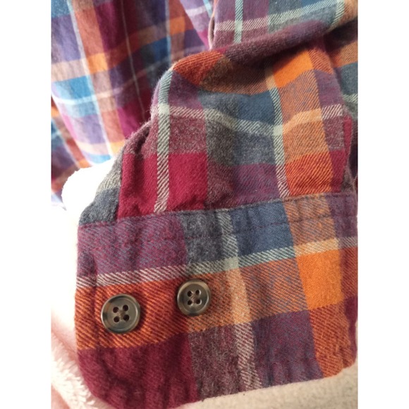 The Foundry Shirt Mens 3XL Plaid Button Up Long Sleeve Pocket Hiking Flannel - Picture 6 of 10